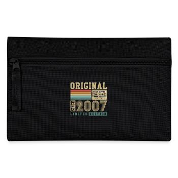 Original Born 2007 Vintage Birthday Gift - Pencil Case - black - Front