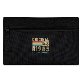 Original geboren 1985 Jahrgang Geburtstagsgeschenk - Federtasche - Schwarz - Vorne
