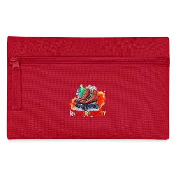 Funny Watercolor Roller Derby - Pencil Case - red - Front