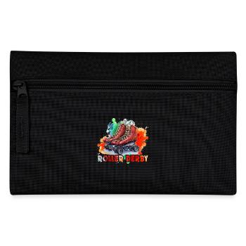Funny Watercolor Roller Derby - Pencil Case - black - Front
