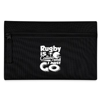 Rugby Is Calling And I Must Go - Pencil Case - black - Front
