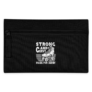 Strong And Curvy Made For Roller Derby - Pencil Case - black - Front