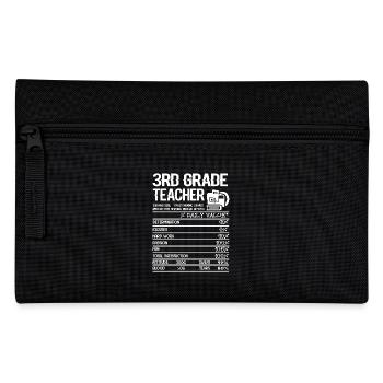 3rd Grade Teacher 3rd Grade Teacher Facts - Pencil Case - black - Front
