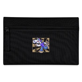 Darting Darted Unicorn Player Dart - Pencil Case - black - Front