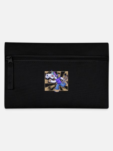 Darting Darted Unicorn Player Dart - Pencil Case - black