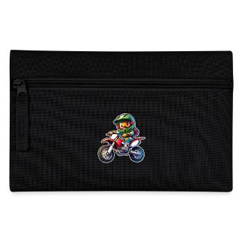 Motocross - Federtasche - Schwarz - Vorne