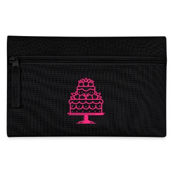Cake Outline - Pencil Case - black - Front