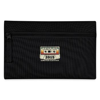 Jahrgang 2015 Retro Vintage Kassette Geburtstag - Federtasche - Schwarz - Vorne