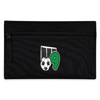 Football Birthday 9-Year Children's Birthday Party - Pencil Case - black - Front
