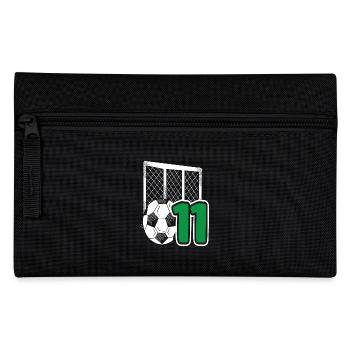 Fête d’anniversaire des enfants de football 11 ans - Trousse - noir - Devant