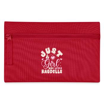 Just A Girl Who Loves Ragdolls Cat Kitten Mother - Federtasche - Rot - Vorne