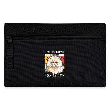 Vivre c’est mieux avec un chat persan propriétaire de chat Kitte - Trousse - noir - Devant