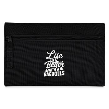Live Is Better With A Ragdolls Kitten Owner Cat - Federtasche - Schwarz - Vorne