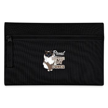 Proud Birman Cat Owner - Pencil Case - black - Front