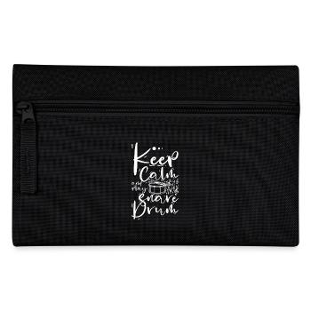 Keep calm and play snare drum - Federtasche - Schwarz - Vorne