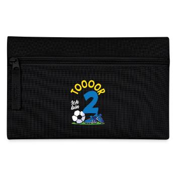 Goal Football I'm 2 Children's Birthday Party - Pencil Case - black - Front