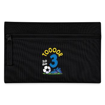 Goal Football I'm 3 Children's Birthday Party - Pencil Case - black - Front