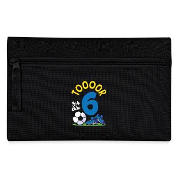 Goal Football I'm 6 Children's Birthday Party - Pencil Case - black - Front