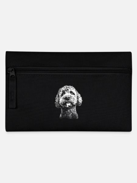Lagotto Romagnolo Portrait Hunde Hund - Federtasche - Schwarz