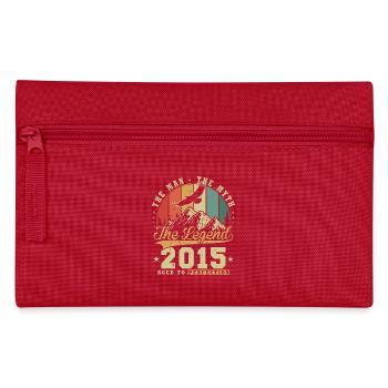 Jahrgang 2015 Mann Mythos Legende Geburtstag Retro - Federtasche - Rot - Vorne