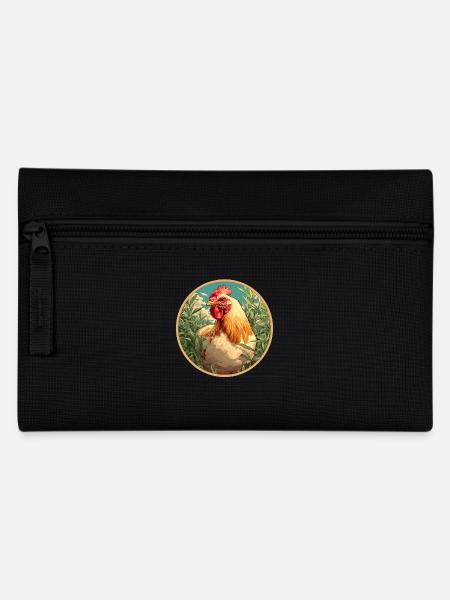 Rooster Roosters Rooster - Pencil Case - black