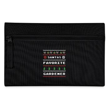 Santa's Favorite Gardener Christmas Motif - Pencil Case - black - Front