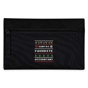 Christmas Santa's Favorite Accountant - Pencil Case - black - Front