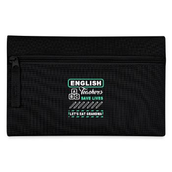 English Teacher Save Lives - Pencil Case - black - Front