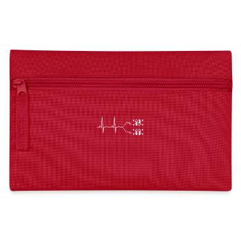 LUMO Molecular Orbital Heartbeat Puls Chemie - Federtasche - Rot - Vorne