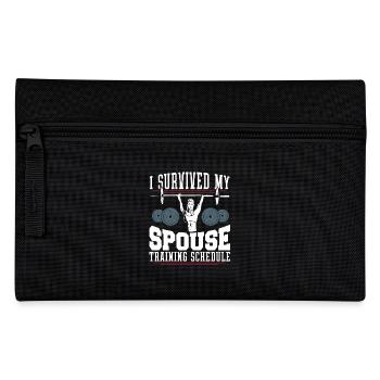 Fitness Training Training Plan Spouse Survived - Pencil Case - black - Front