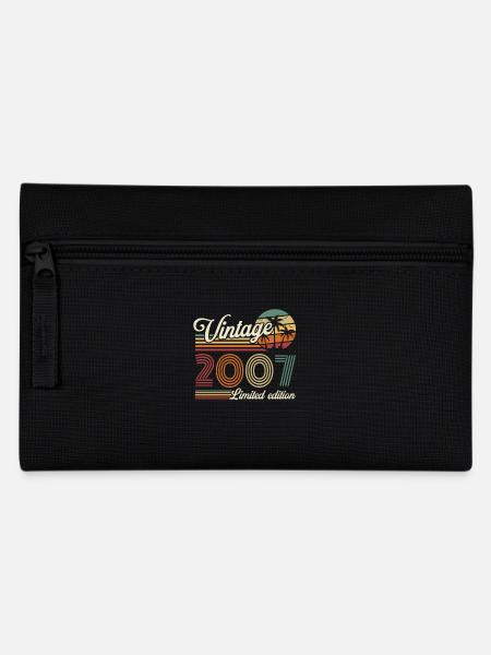 Vintage Rétro Cadeau Anniversaire pour Né en 2007 - Trousse - noir