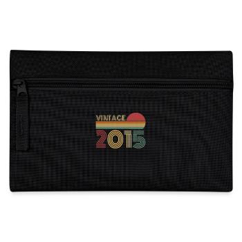 Millésime 2015 Vintage Anniversaire Rétro - Trousse - noir - Devant