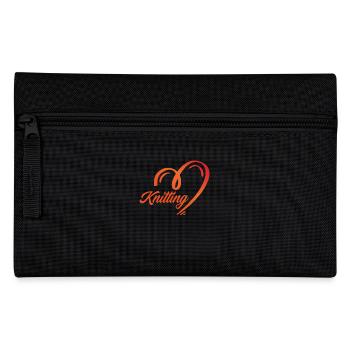 Stricken Herz Illustration für Kreative - Federtasche - Schwarz - Vorne