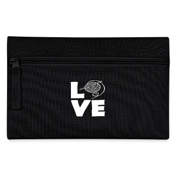 L’amour du tricot pour les créatifs - Trousse - noir - Devant