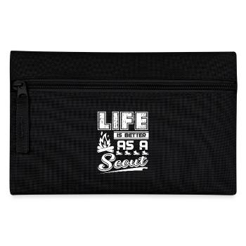 Scouting Life Is Better As A Scout - Pencil Case - black - Front