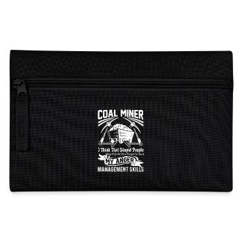 Coal Miner Coal Miner Skills - Pencil Case - black - Front