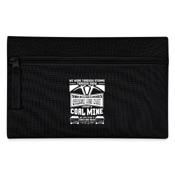Coal Miner Proud Coal Miner - Pencil Case - black - Front