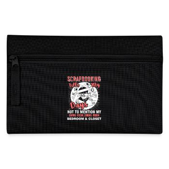 Scrapbook Scrapbooking Fills My Days - Pencil Case - black - Front