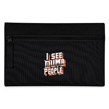 I See Dumb People 7 - Federtasche - Schwarz - Vorne