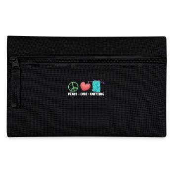 Peace Love Tricot Fait Main - Trousse - noir - Devant