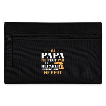 Papa Bricoleur Si Papa Ne Peut Pas Le Réparer - Trousse - noir - Devant