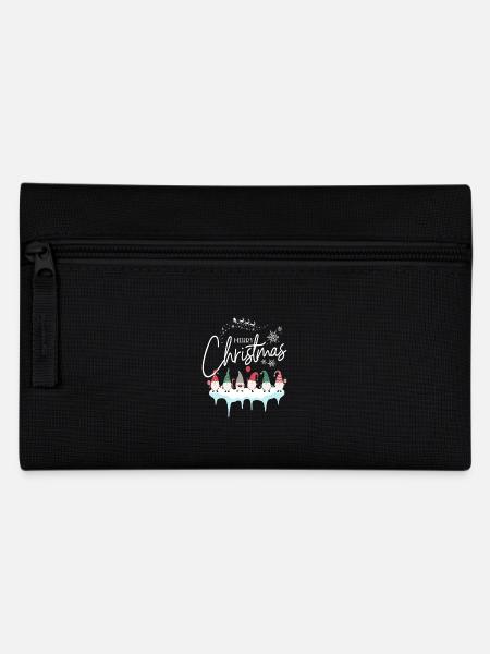Weihnachten frohe Weihnachten Schneezwerge - Federtasche - Schwarz