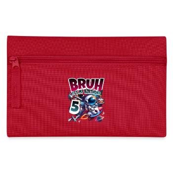 Astronaut 5. Geburtstag Weltall - Federtasche - Rot - Vorne
