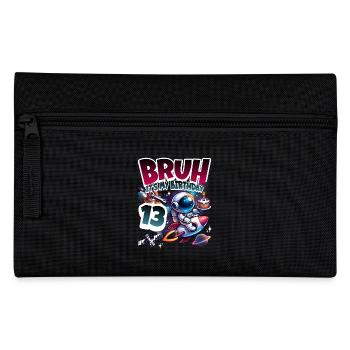 Astronaut 13th Birthday Space - Pencil Case - black - Front