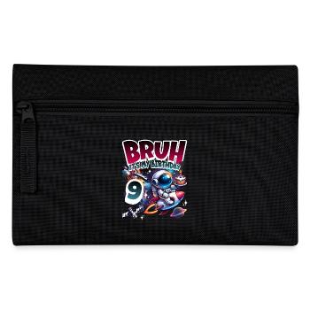Astronaut 9th Birthday Space - Pencil Case - black - Front
