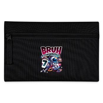 Astronaute 7e anniversaire Espace - Trousse - noir - Devant