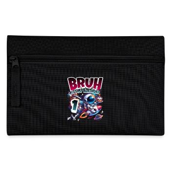 Astronaut 1st Birthday Space - Pencil Case - black - Front