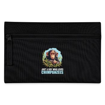 Chimpanzé Schimpansen Schimpanse - Trousse - noir - Devant