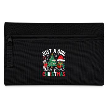 Just A Girl Who Loves Christmas Holiday Sister - Federtasche - Schwarz - Vorne