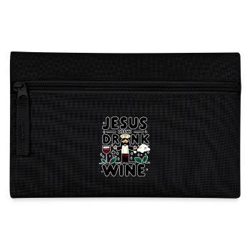 Jesus Drank Wine 7 - Federtasche - Schwarz - Vorne